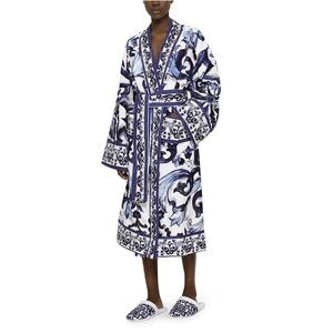 Dolce & Gabbana Blu Mediterraneo Silk Robe One size, unisex Never used